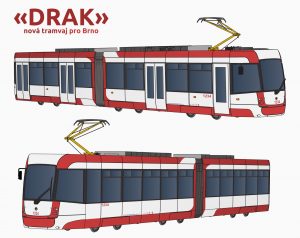 Brněnské tramvaje ponesou název Drak. Pramen: DPMB