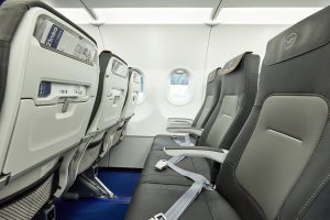 Nové sedačky v ekonomické třídě Lufthansy. Foto: Lufthansa