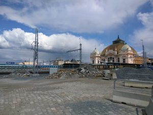 Poslední stavební úpravy na plzeňském hlavním nádraží. Foto: Jan Sůra