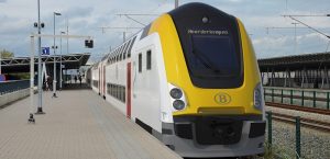 Nová jednotka pro belgické dráhy od sdružení Alstom/Bombardier. Vizualizace. 
Pramen: Alstom