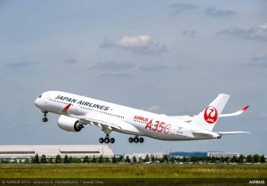 A350-900 společnosti Japan Airlines odlétá z Toulouse. Foto: Airbus