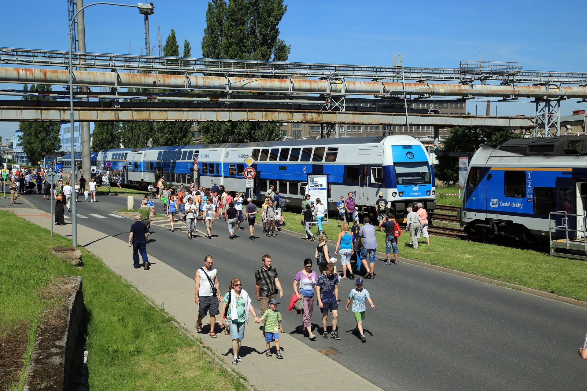 Den otevřených dveří v Plzeňské Škodě v roce 2014. Pramen: Škoda Transportation