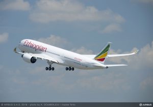 Airbus A350-900 společnosti Ethiopian Airlines. Foto: Airbus