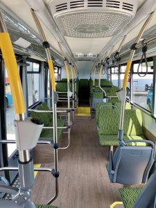 Interiér autobusu EBN11. Foto: Arriva