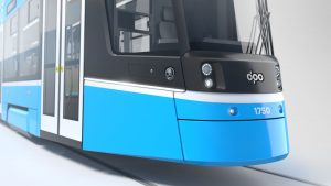 Vizualizace tramvaje Škoda ForCity Smart pro Ostravu. Foto: DPO