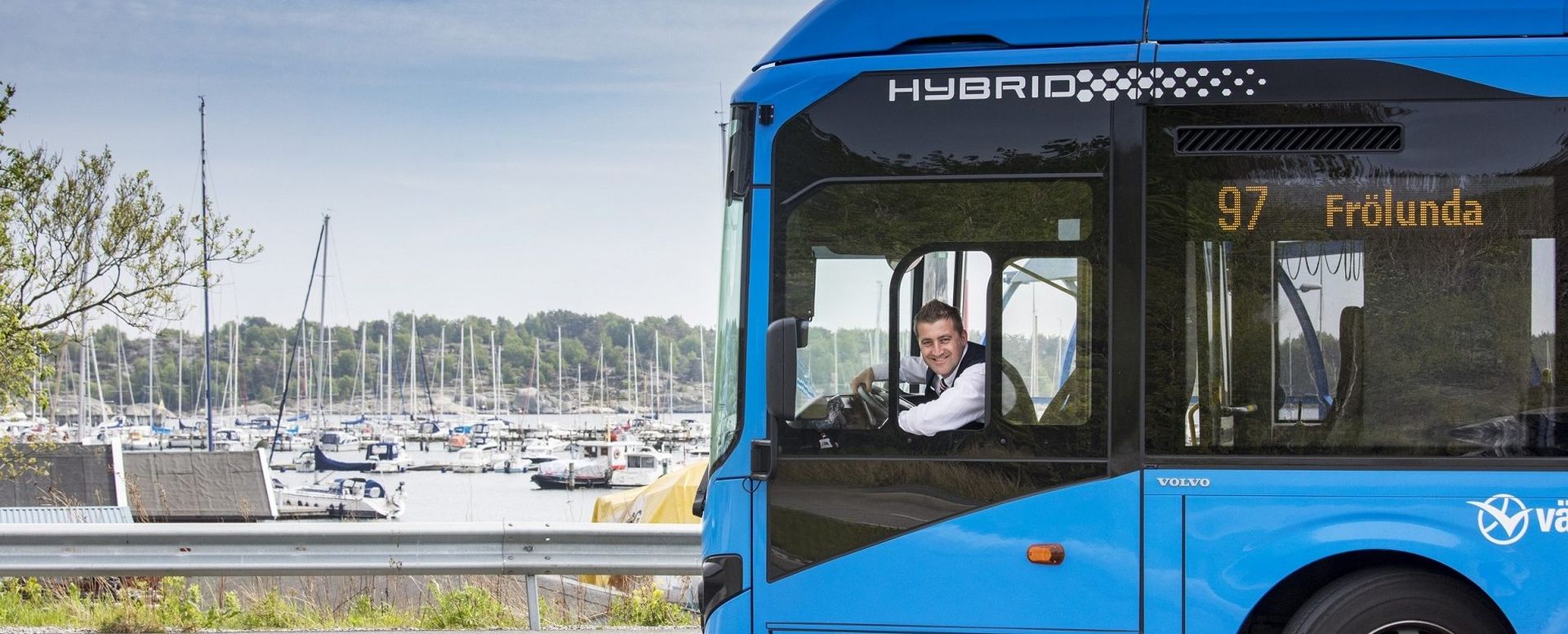 Hybridní autobus v Göteborgu. Foto: Transdev