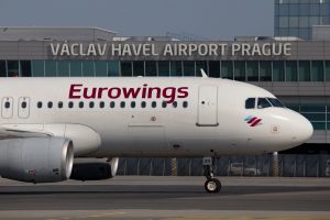 Airbus A320 společnosti Eurowings v Praze. Foto: Letiště Praha