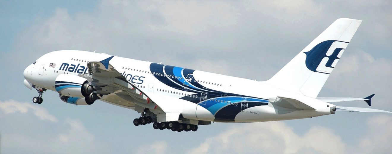 Airbus A380 společnosti Malaysia Airlines. Foto: Adrian Pingstone / Wikimedia Commons