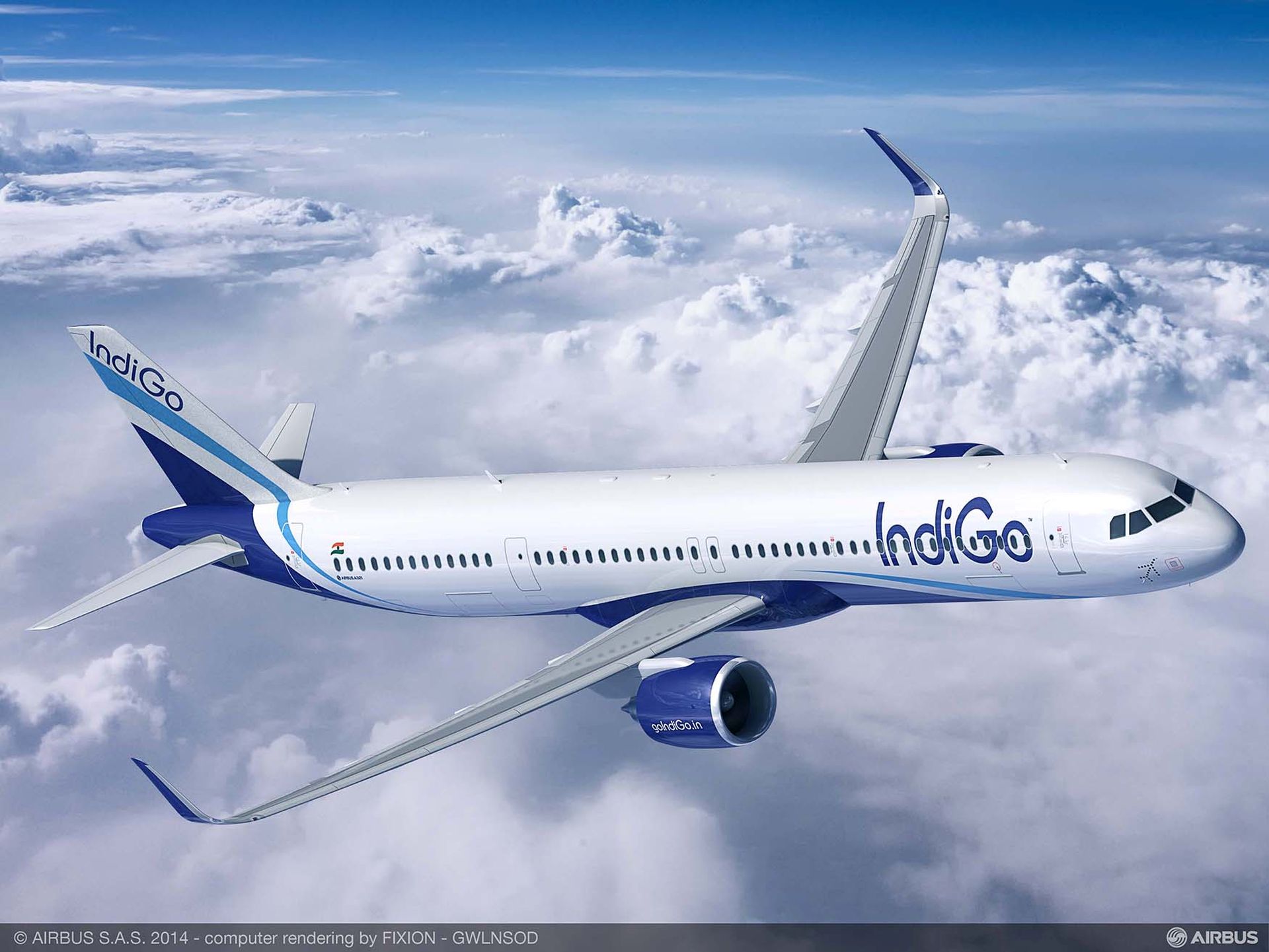 Airbus A321neo v barvách IndiGo. Foto: Airbus