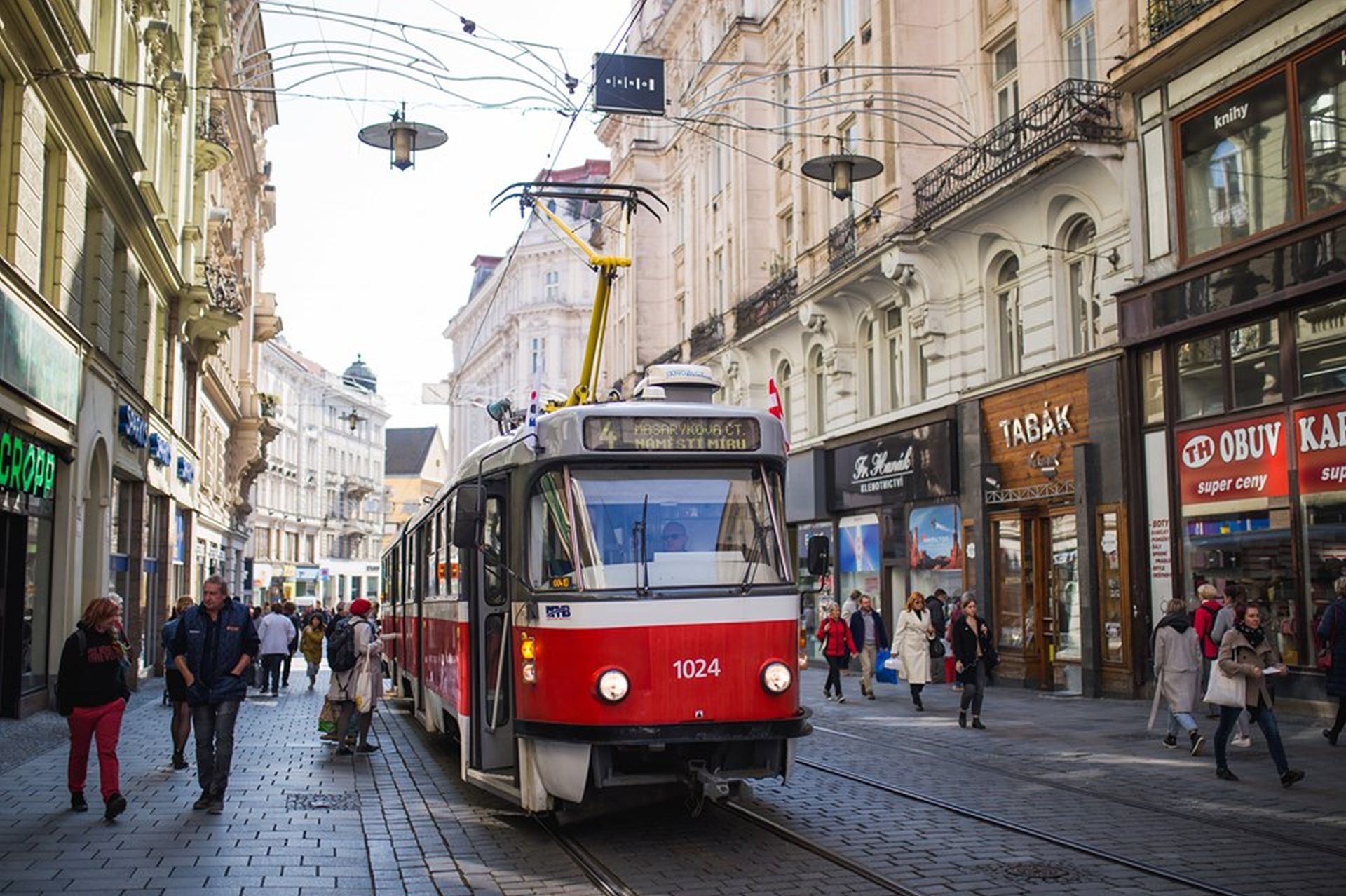 Tramvaj v Masarykově ulici. Foto: KDU-ČSL Brno-střed