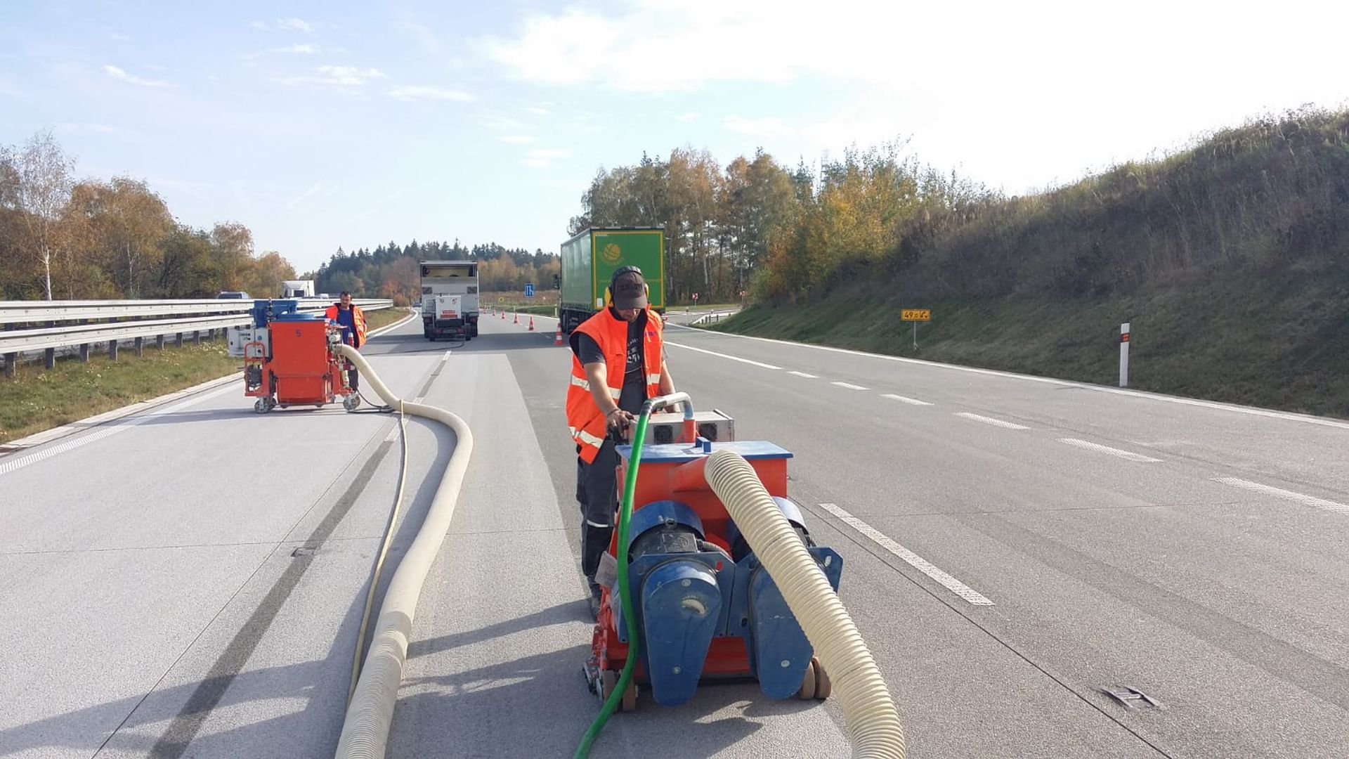 Opravy dálnice D1 na 49. kilometru. Foto: ŘSD