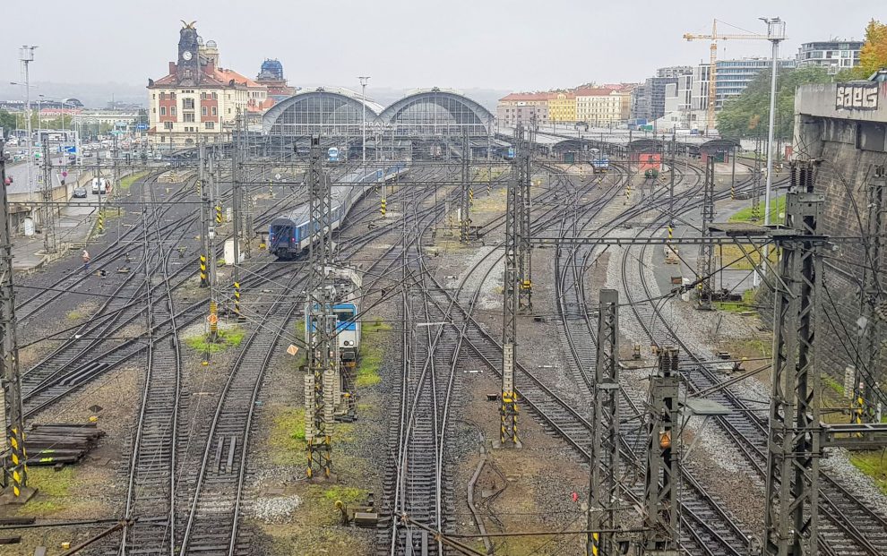 Gare principale de Prague.  Photo: Jan Sůra