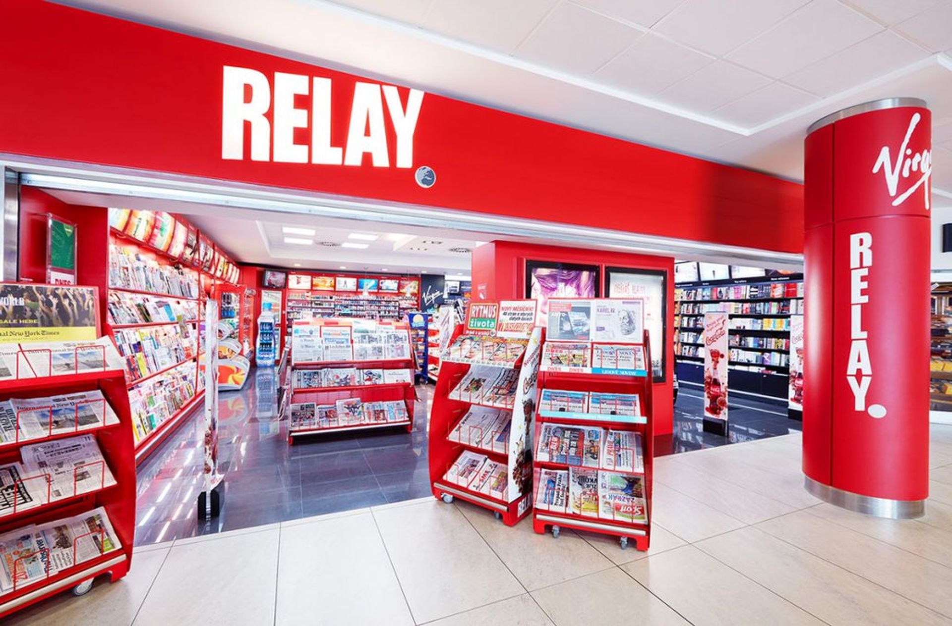 Prodejna Relay na letišti. Foto: Relay