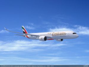 A350-900 v barvách Emirates. Foto: Airbus