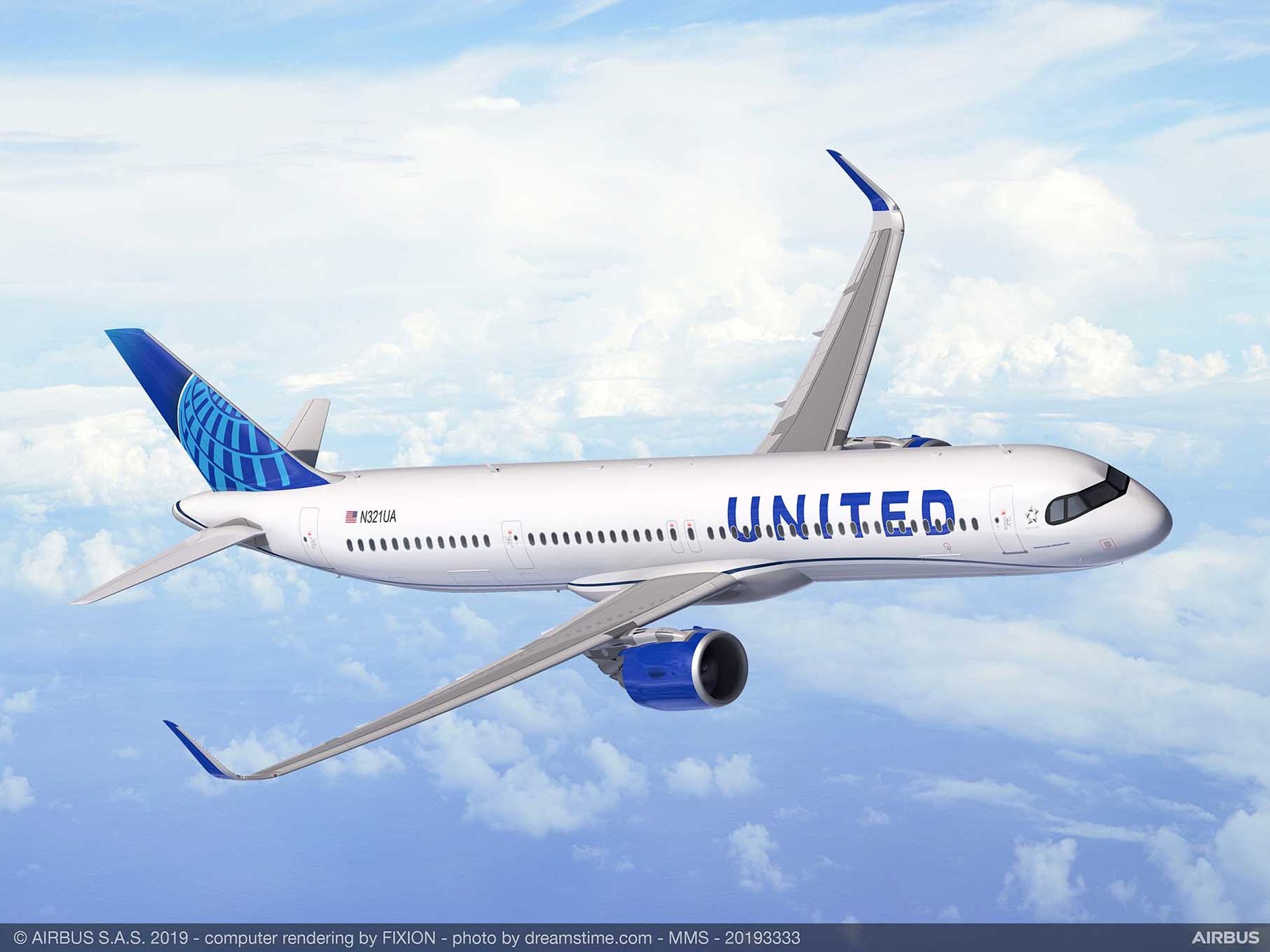 A321XLR v barvách United Airlines. Foto: Airbus