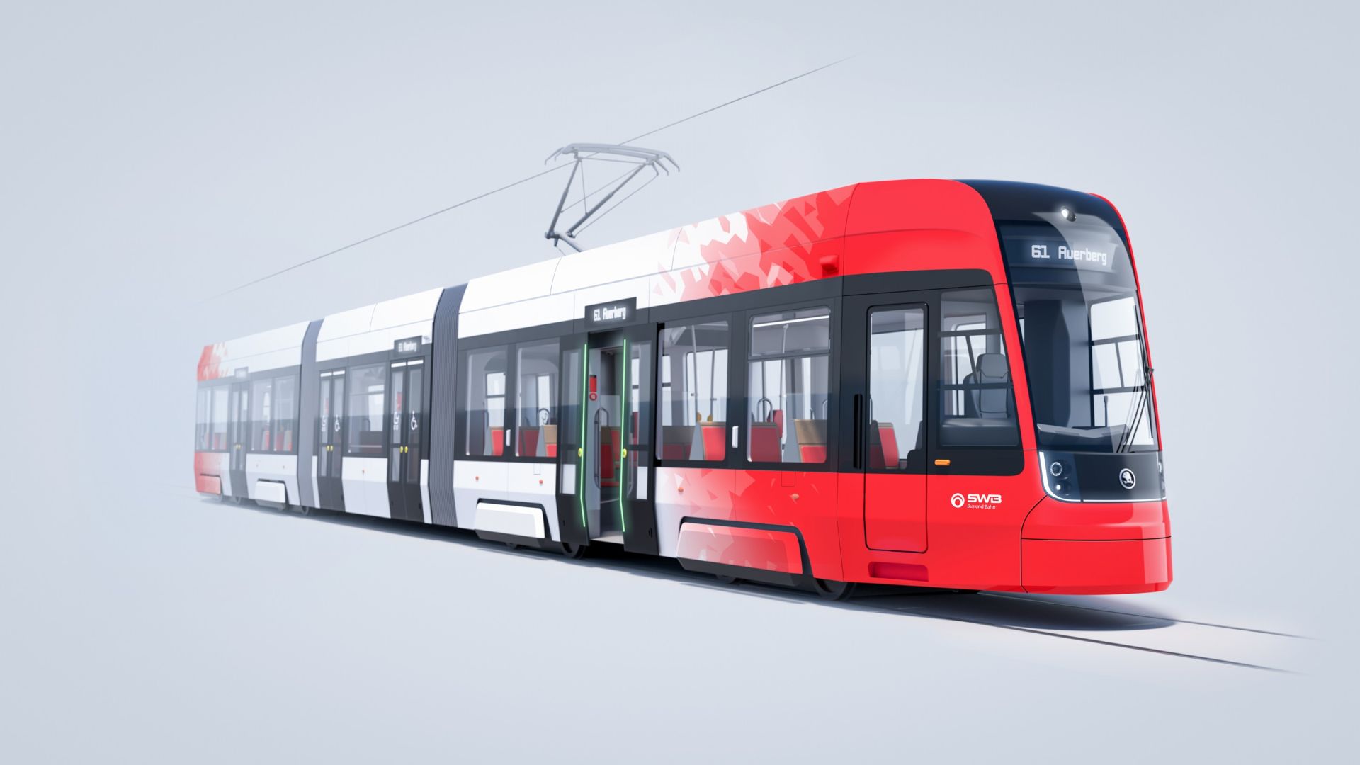 Vizualizace nové tramvaje ForCity Smart pro Bonn. Foto: Škoda Transportation