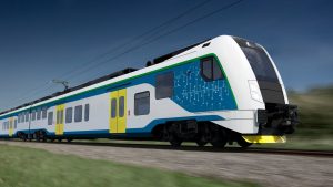 Vizualizace RegioPanteru pro jižní Moravu. Pramen: Škoda Transportation