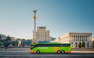 Autobus FlixBus v Kyjevě. Foto: FlixBus