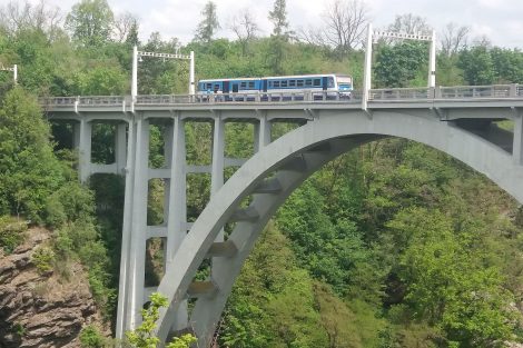Trať Tábor - Bechyně, most Duha. Autor: Zdopravy.cz/Jan Šindelář