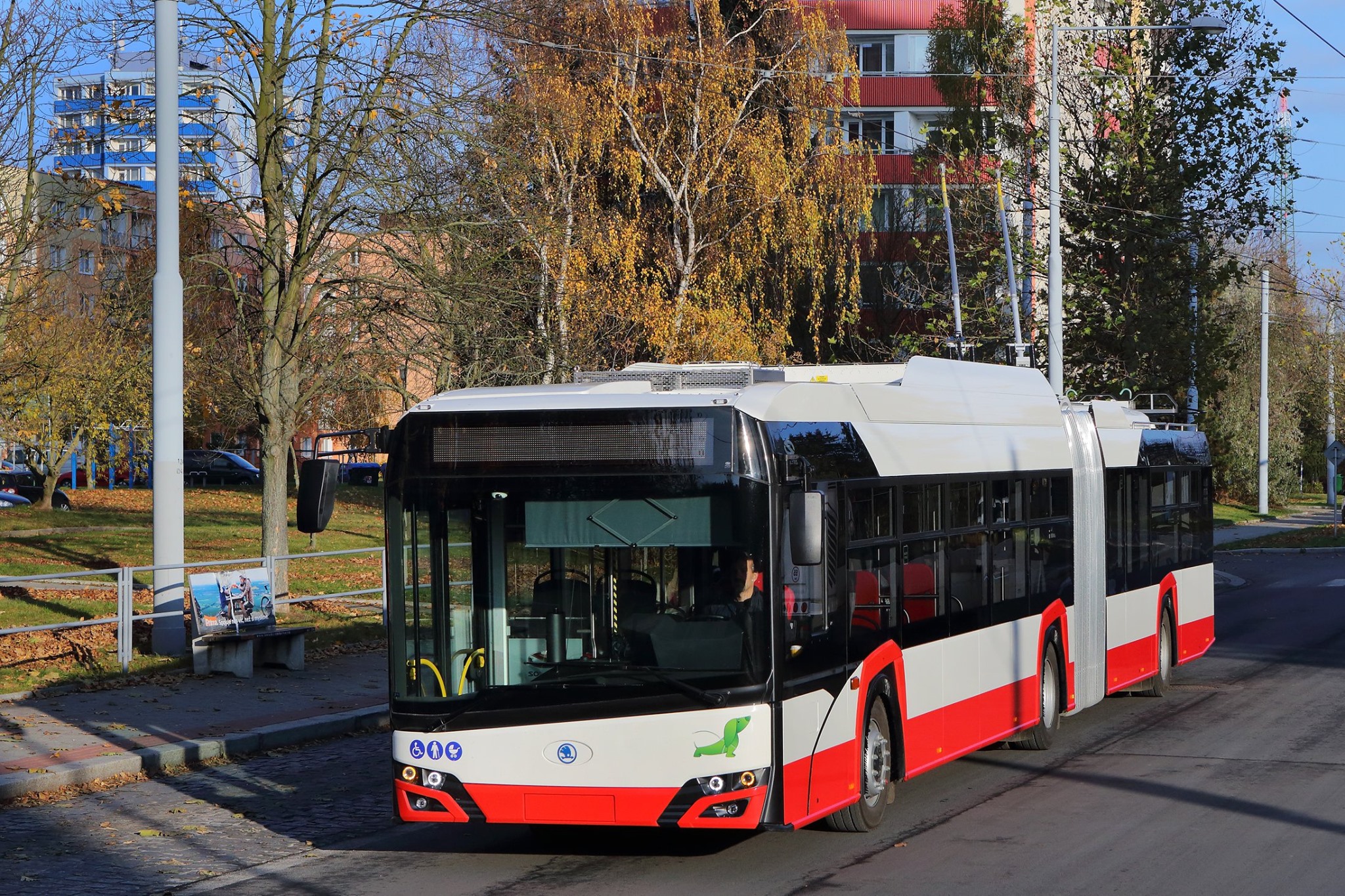 Trolejbus 27Tr v Ústí nad Labem. Pramen: FB Dopravního podniku ÚnL