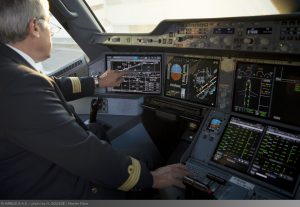 Kokpit v A350. Foto: Airbus