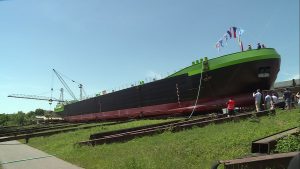 Kasko nizozemského tankeru z české loděnice Barkmet. Pramen: Barkmet