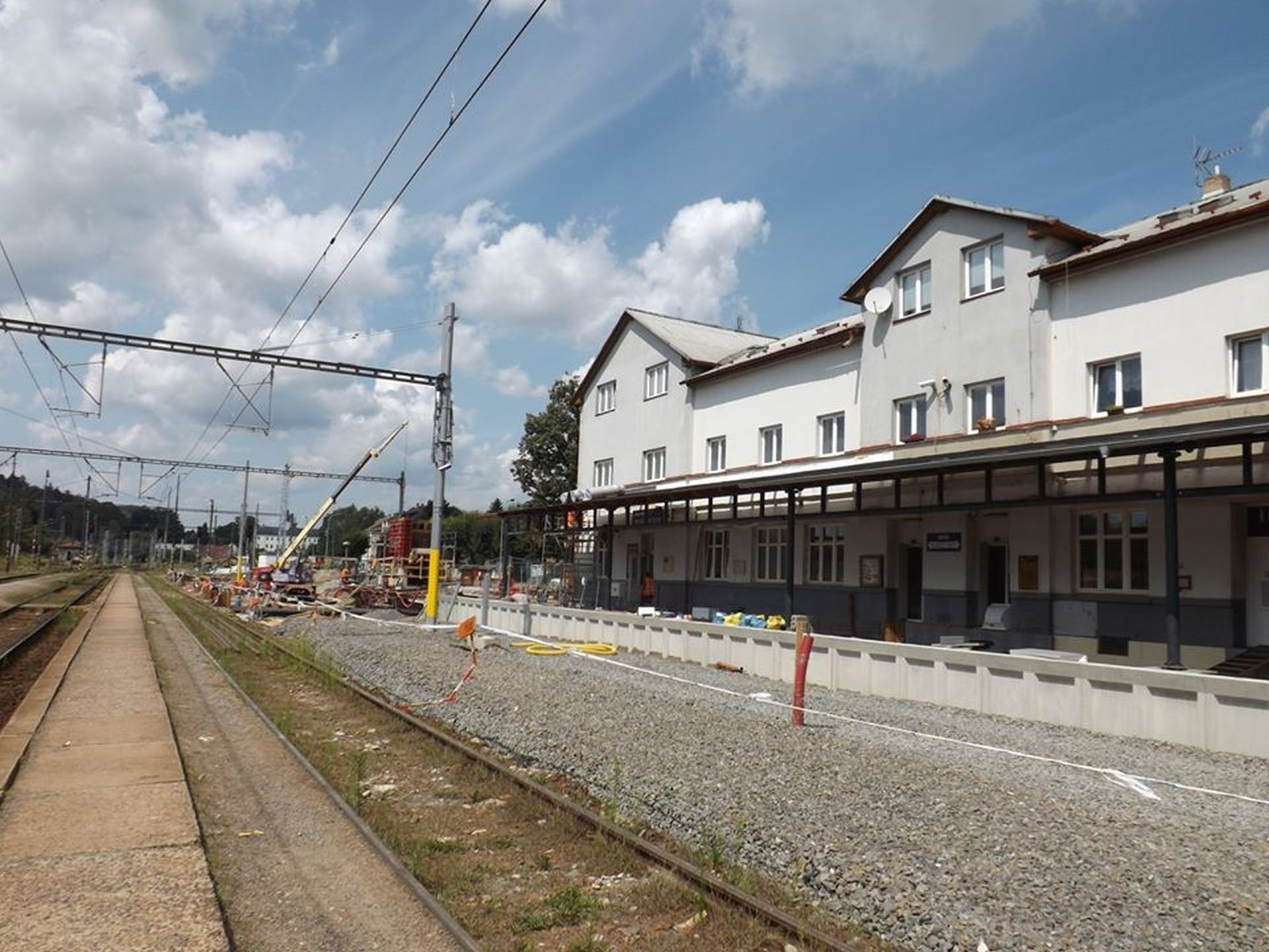 Rekonstrukce železniční stanice Letohrad. Foto: Správa železnic