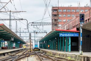 Železniční stanice Pardubice hl. n. před zahájením modernizace. Pramen: Správa železnic