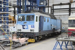 Lokomotiva řady 163 společnosti ČD Cargo po montáži ETCS. Foto: ČMŽO - elektronika