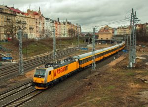 Vlak RegioJetu na výjimečné návštěvě v Plzni. Autor: Dalibor Palko