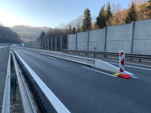 Omezení provozu na silnici I/35 u Rádelského mlýna. Foto: Liberecký kraj