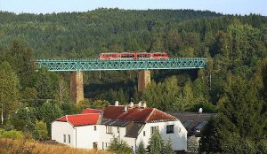 Železniční most ve Vilémově u Šluknova. Pramen: Správa železnic