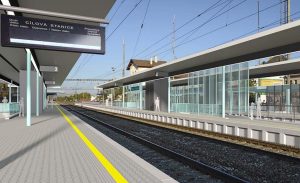 Vizualizace stanice Praha - Radotín po rekonstrukci. Foto: Správa železnic