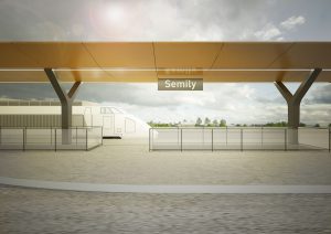 Vizualizace nástupiště ve stanici Semily. Foto: Správa železnic