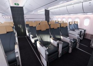 Premium economy na palubě Boiengu 787-9 společnosti Vistara. Foto: Vistara