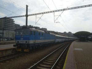 Evakuační vlak z Prahy na polsko-ukrajinské hranice. Foto: Bohumil Škoda