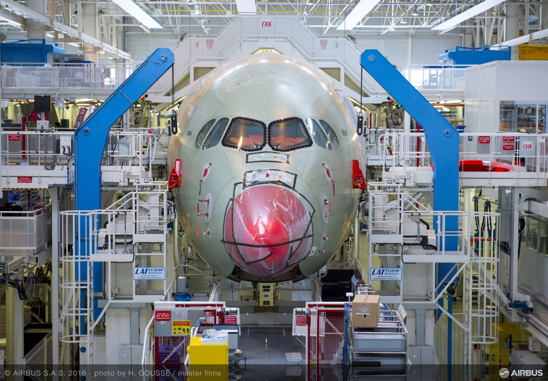 Výroba A350 v Toulouse. Foto: Airbus