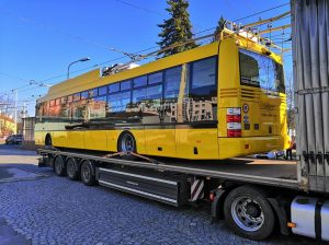 Trolejbus Škoda 30Tr, Mariánské Lázně. Pramen: FB Martina Kaliny