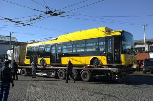 Trolejbus Škoda 30Tr, Mariánské Lázně. Pramen: FB Martina Kaliny