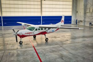 Cessna 208B Grand Caravan přestavěná na elektrický pohon. Foto: MagniX