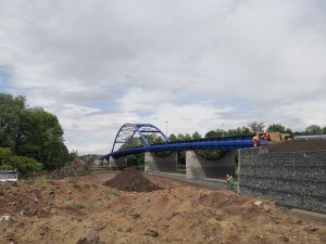 Nový most přes Labe mezi obcemi Valy a Mělice. Pramen: ŘVC
