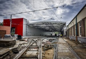 Nová hala pro denní údržbu a očistu tramvají v Pisárkách. Foto: DPMB