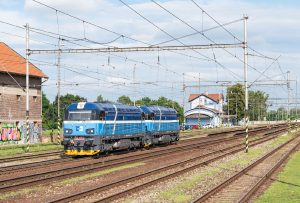 Lokomotivy 753.6 ve slovenské stanici Šaľa. Foto: ČD Cargo