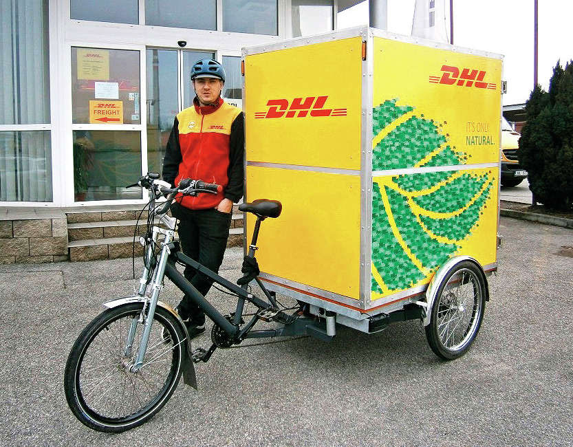 Nákladní kola využívá už několik let například DHL. Pramen: DHL Express
