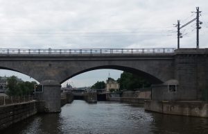 Negrelliho viadukt a plavební komora Štvanice. Autor: Zdopravy.cz/Jan Šindelář