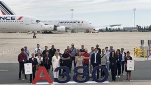 Rozlučka Air France s letounem A380. Foto: Air France
