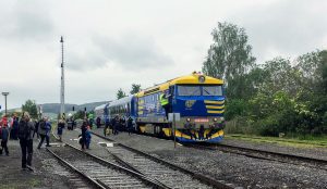 První den provozu vlaků v Chotiměři po 7 letech. Foto: Jan Beránek
