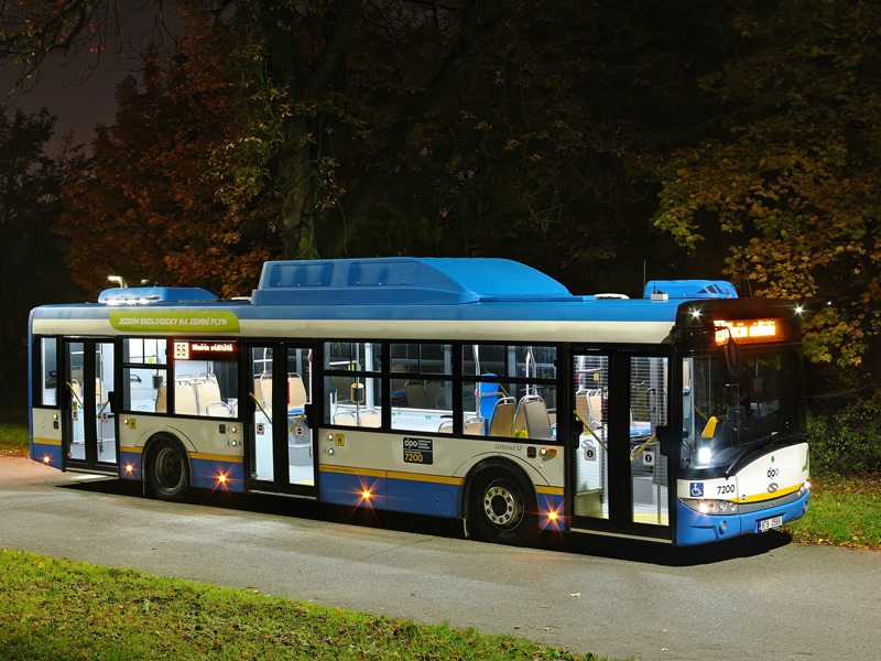 Solaris Urbino 12 CNG v Ostravě. Foto: DPO