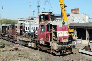 Rozebírání lokomotivy 742 ČD Cargo, depo Kutná Hora. Autor: Václav Šafář
