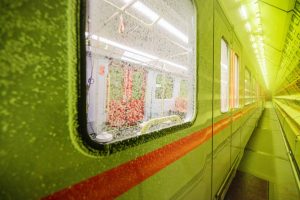 Nový vůz pro vídeňské metro X-Wagen v klimatickém tunelu. Autor: Severin Wurnig